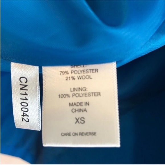 New York & Company Wool Blend Lined Pea Coat Women's Size XS - Picture 9 of 14